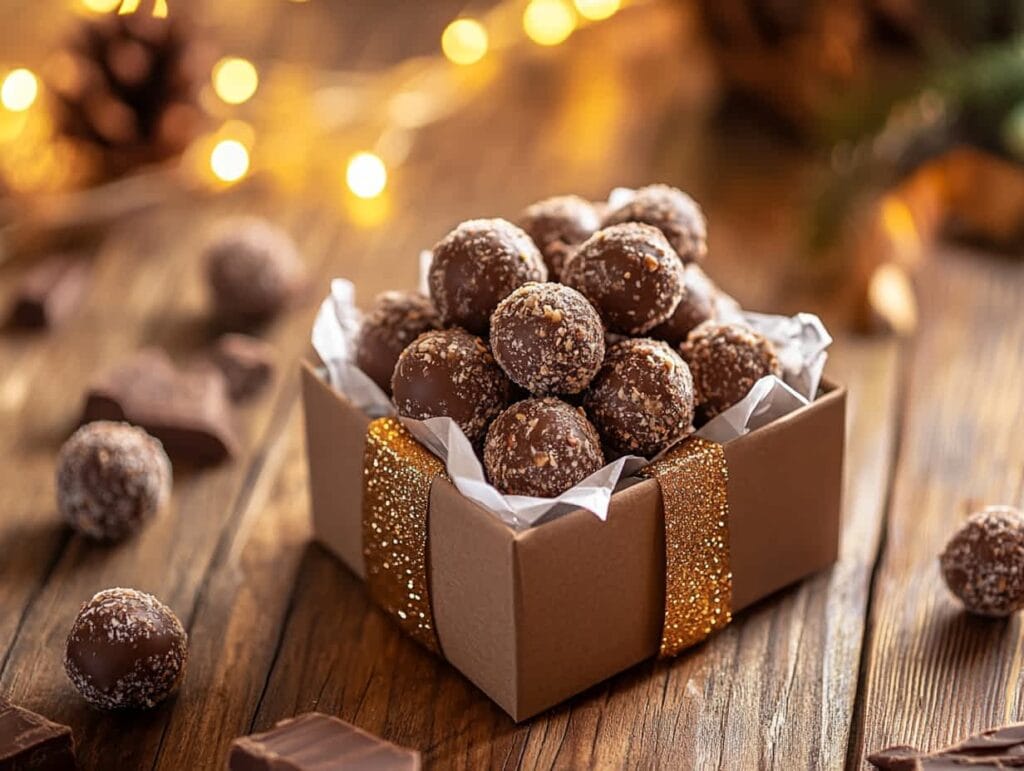 A gift box filled with Butterfinger balls