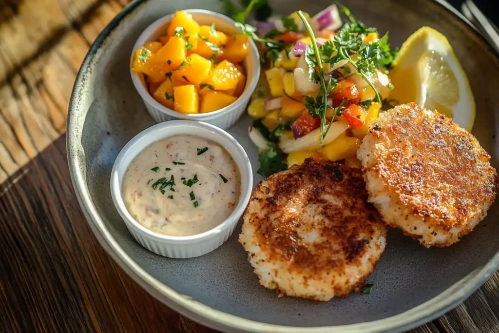 What condiments go with crab cakes